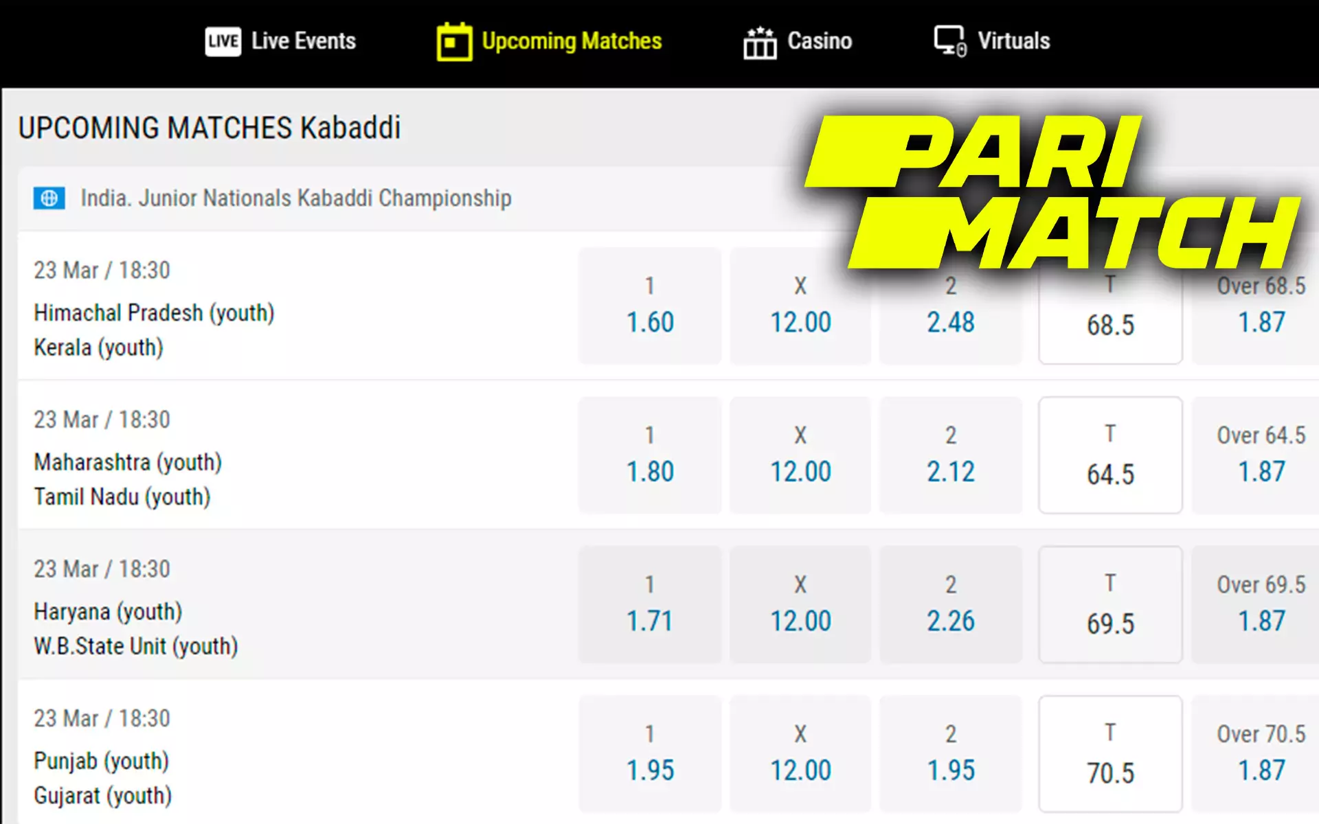 You can choose kabaddi, football, tennis, basketball and any other sport to bet on at FUN88.