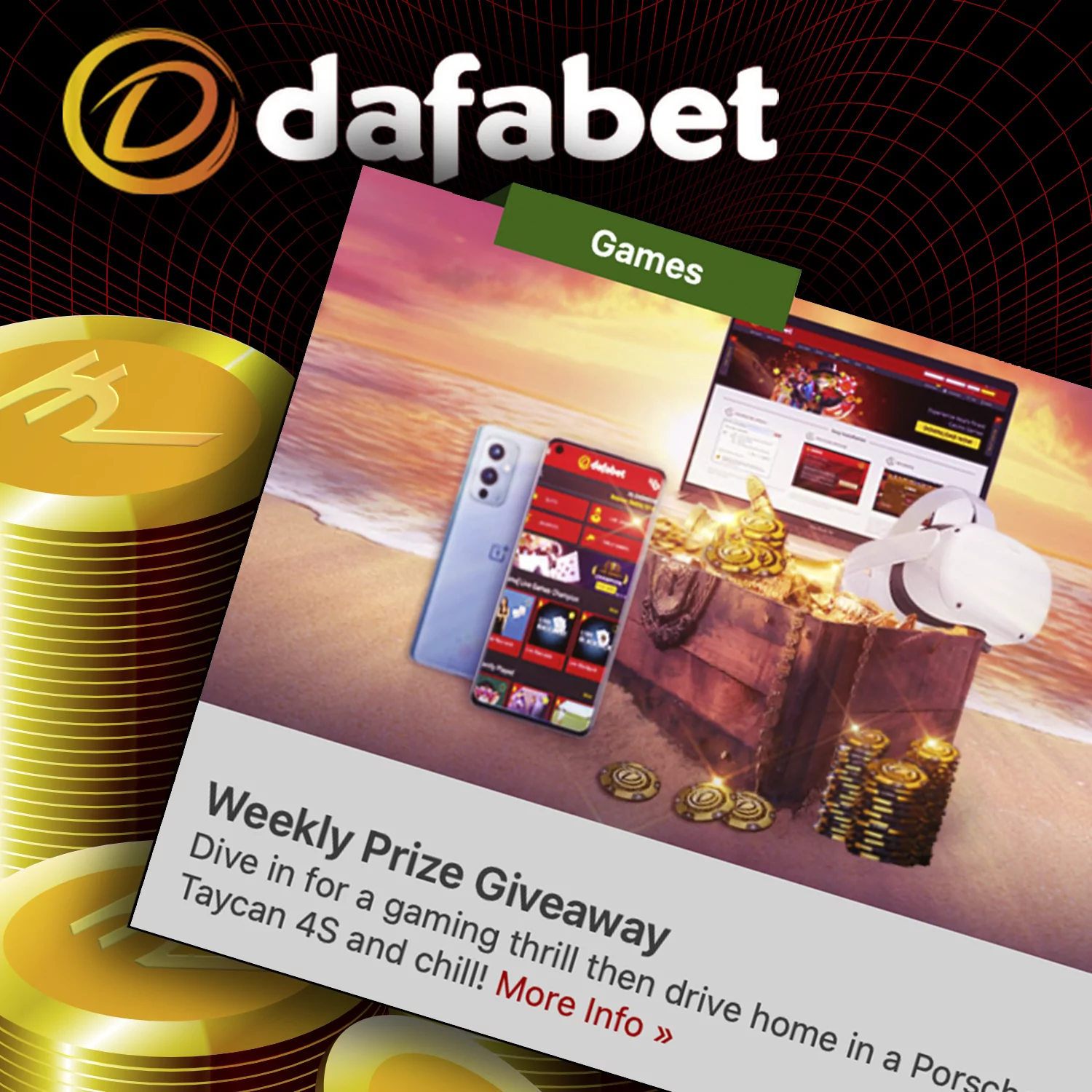 You can earn weekly prizes at FUN88.