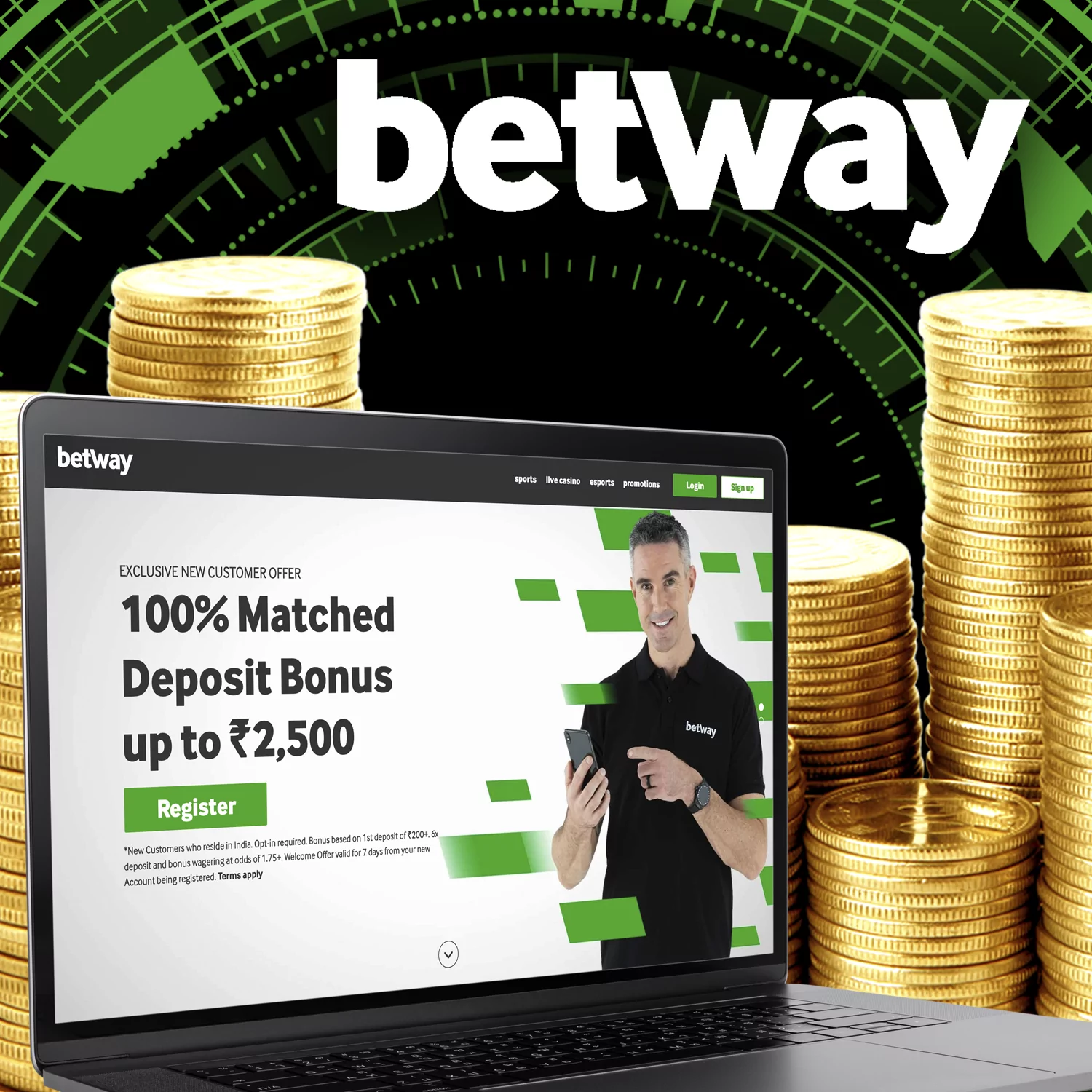 Betway भारत के खिलाड़ियों के लिए फ्री बैट और कई तरह के बोनस देती है।