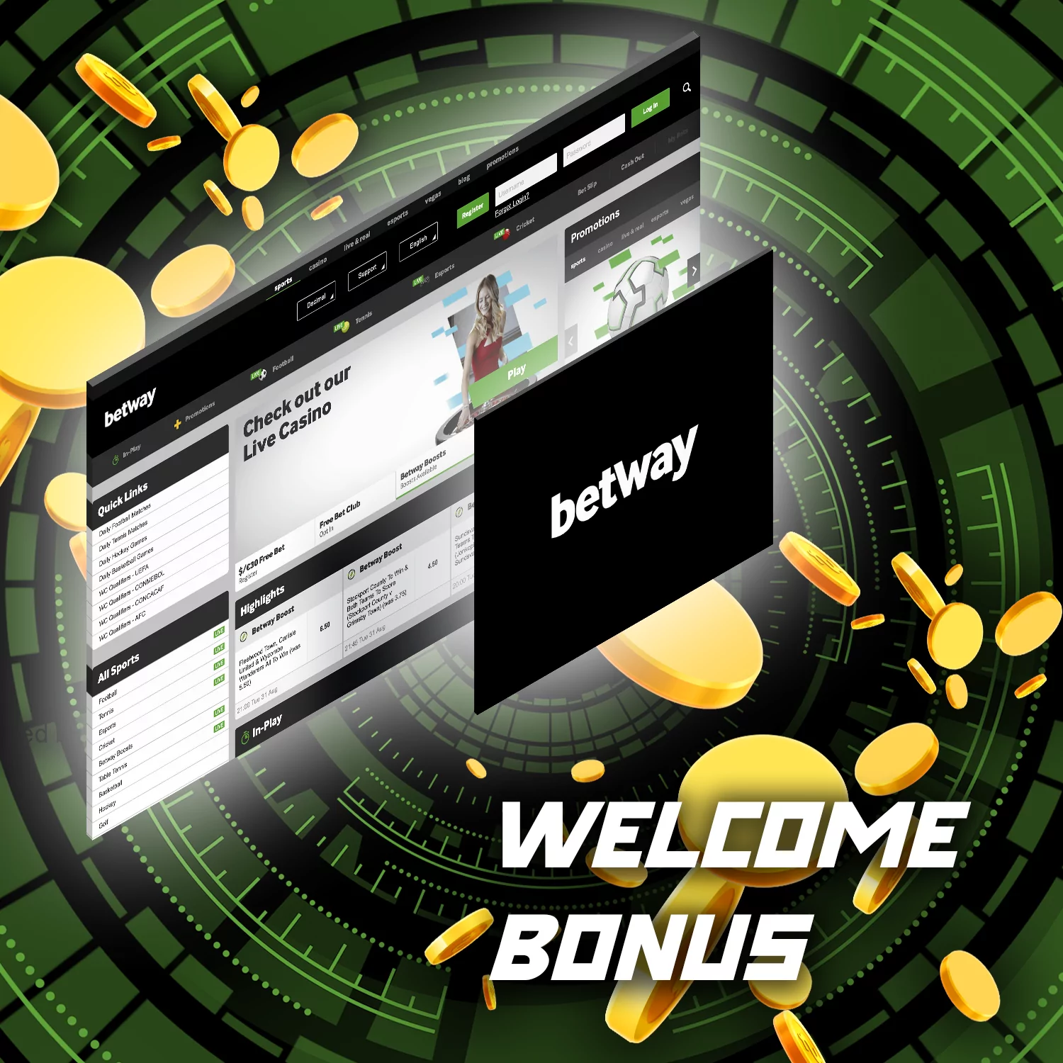 Betway का अधिकतम वेलकम बोनस 2500 रुपए है।