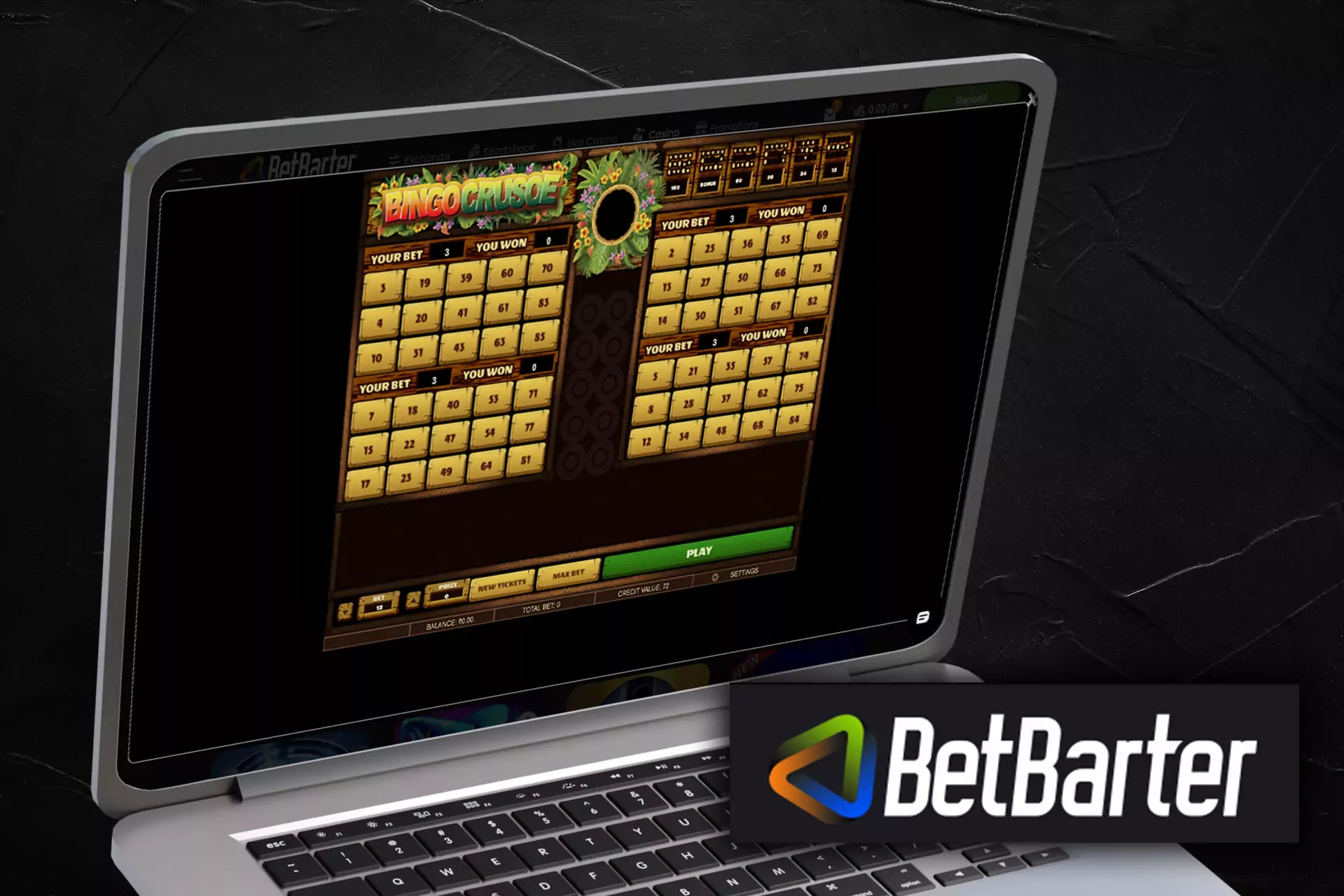 Online bingo is also available among Betbarter fortune games.