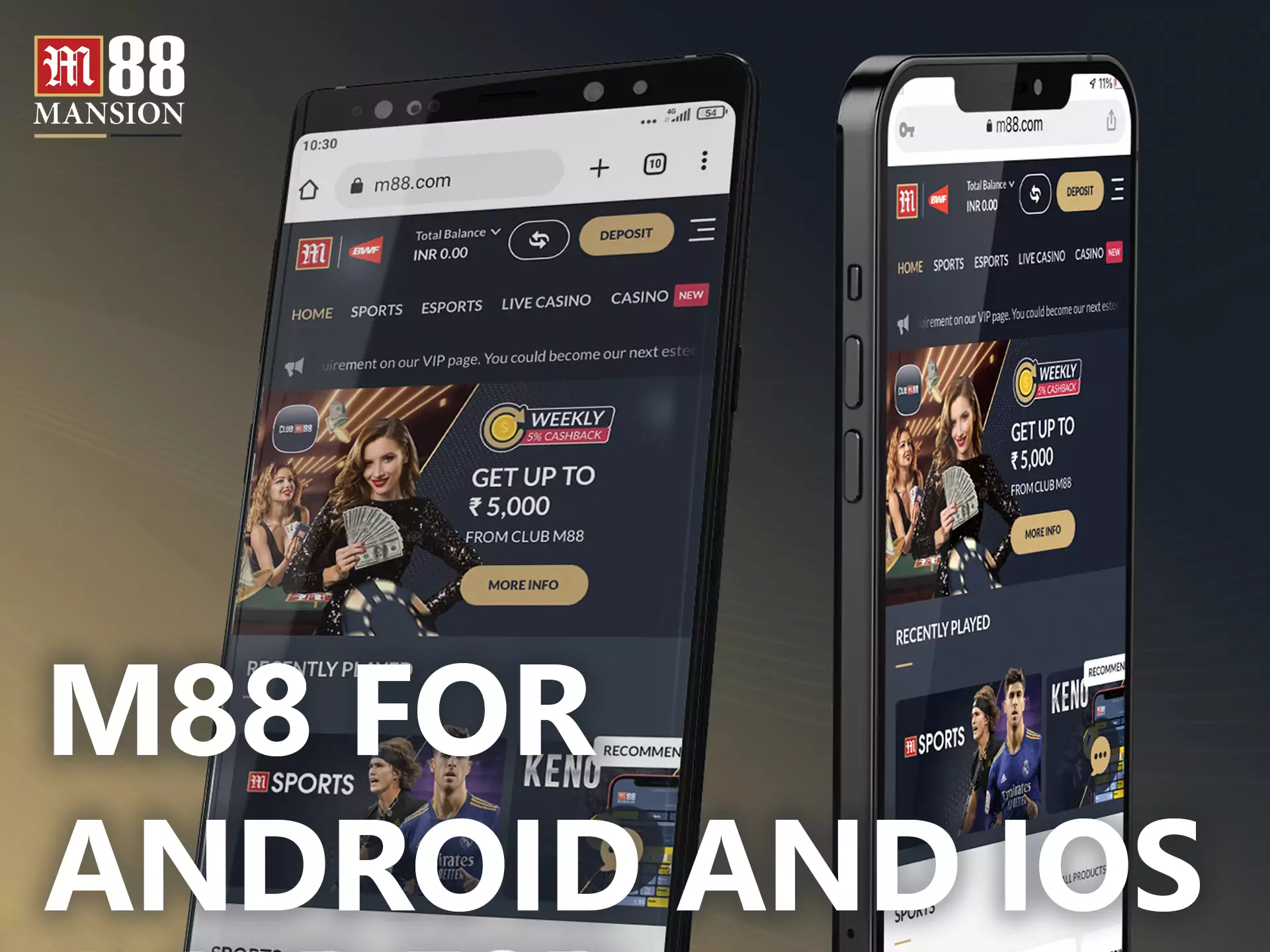 If you are going to place bets regularly, we recommend you install the FUN88 app on your device.