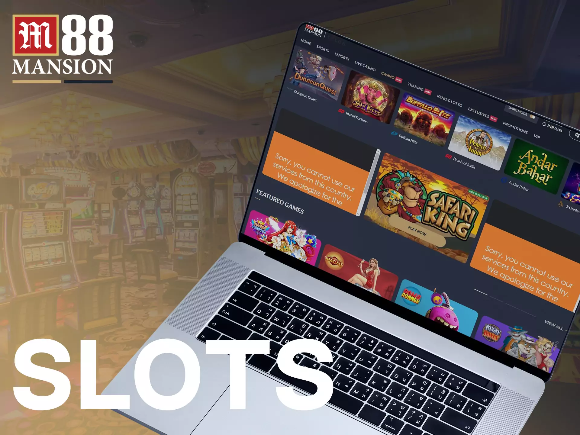 In the FUN88 online casino, you can play the most interesting slots.