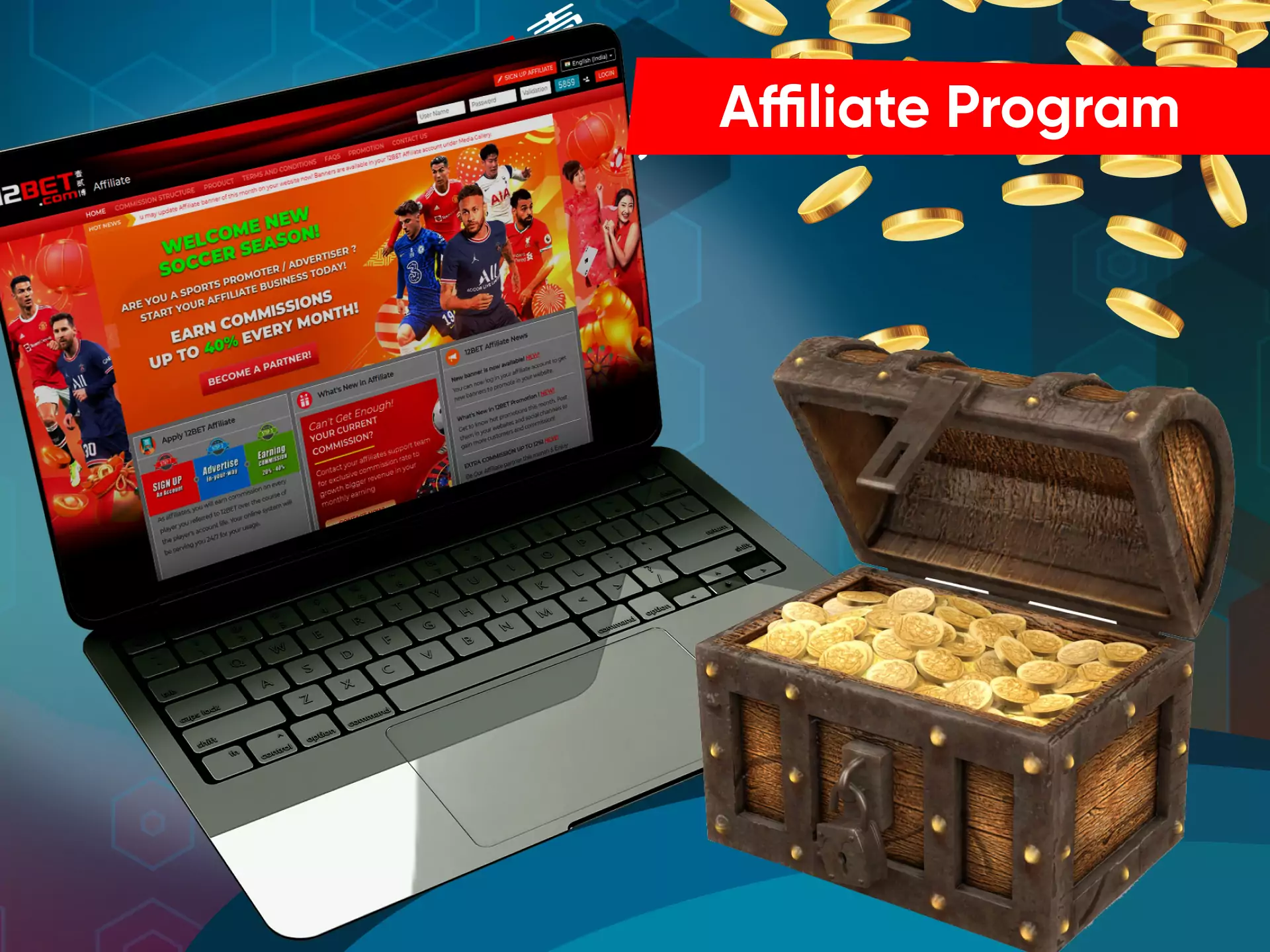 If you want to increase your profit, join the 12bet affiliate program.