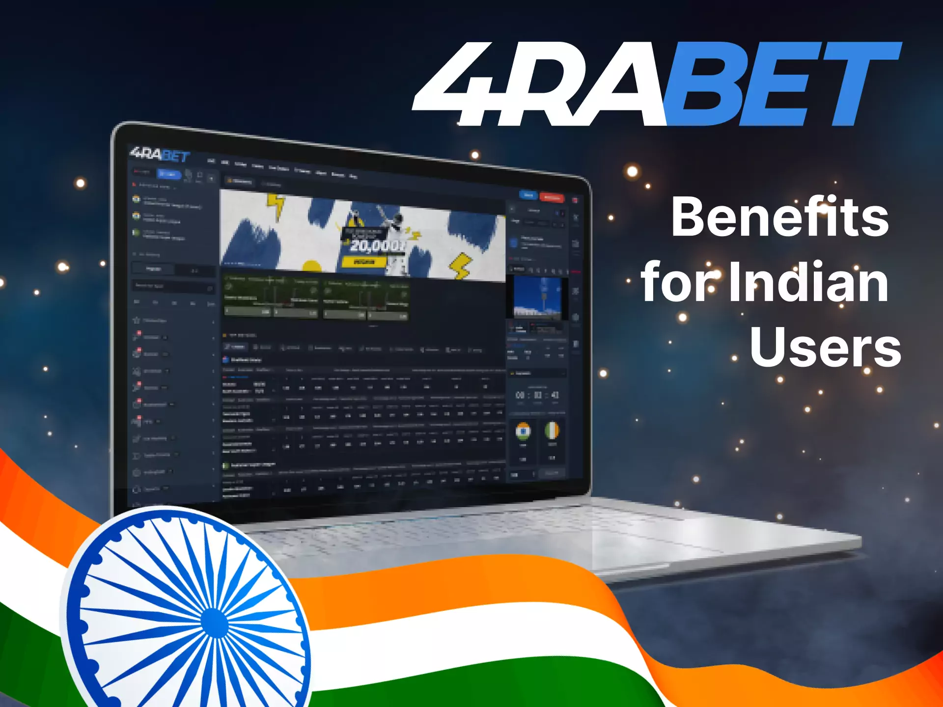 4rabet offers a lot of benefits for Indian users.