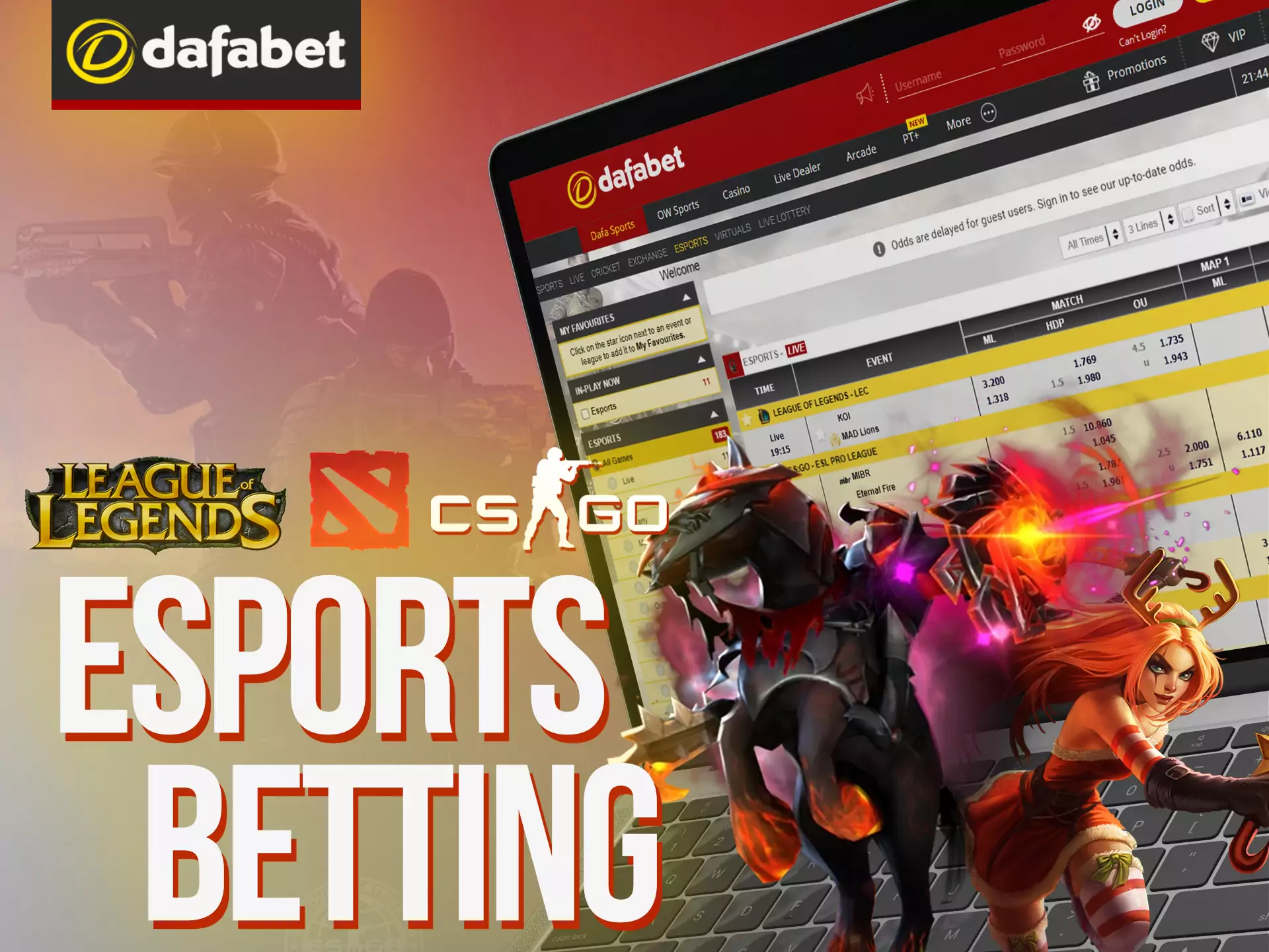 At FUN88 you can bet on esports.