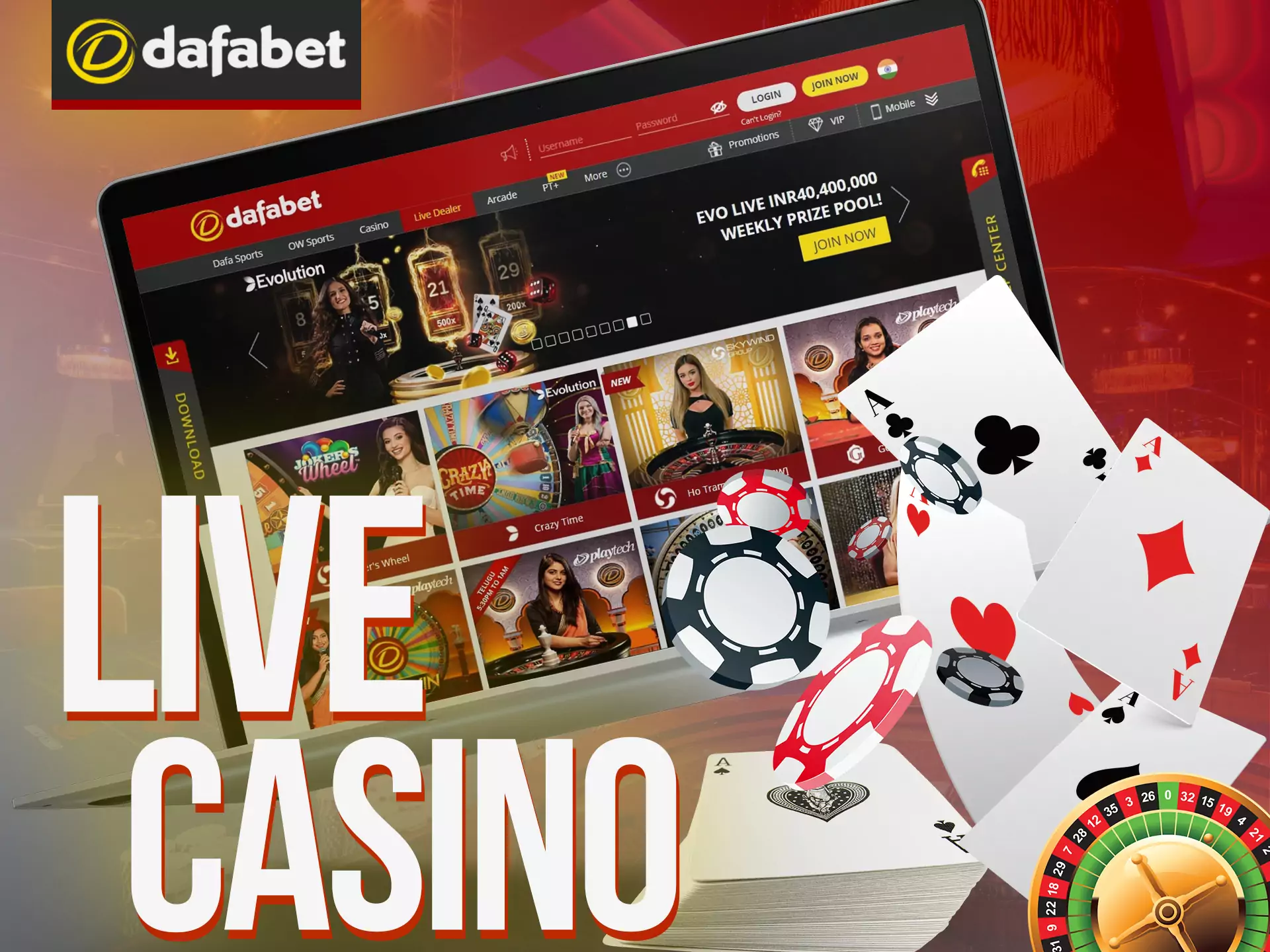 Play your favorite live casino games at FUN88.