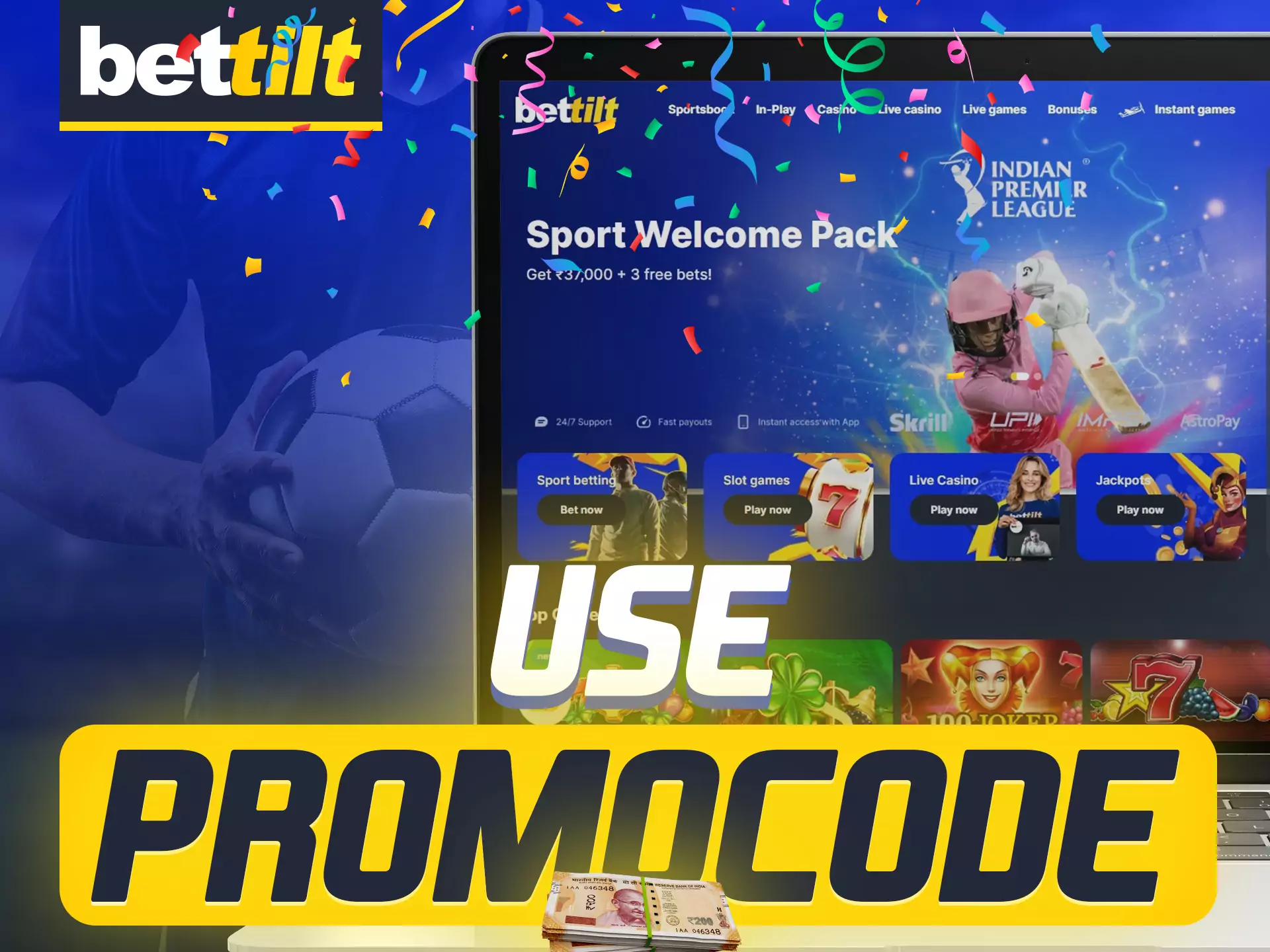 At Bettilt, use a special promo code to get the benefits.