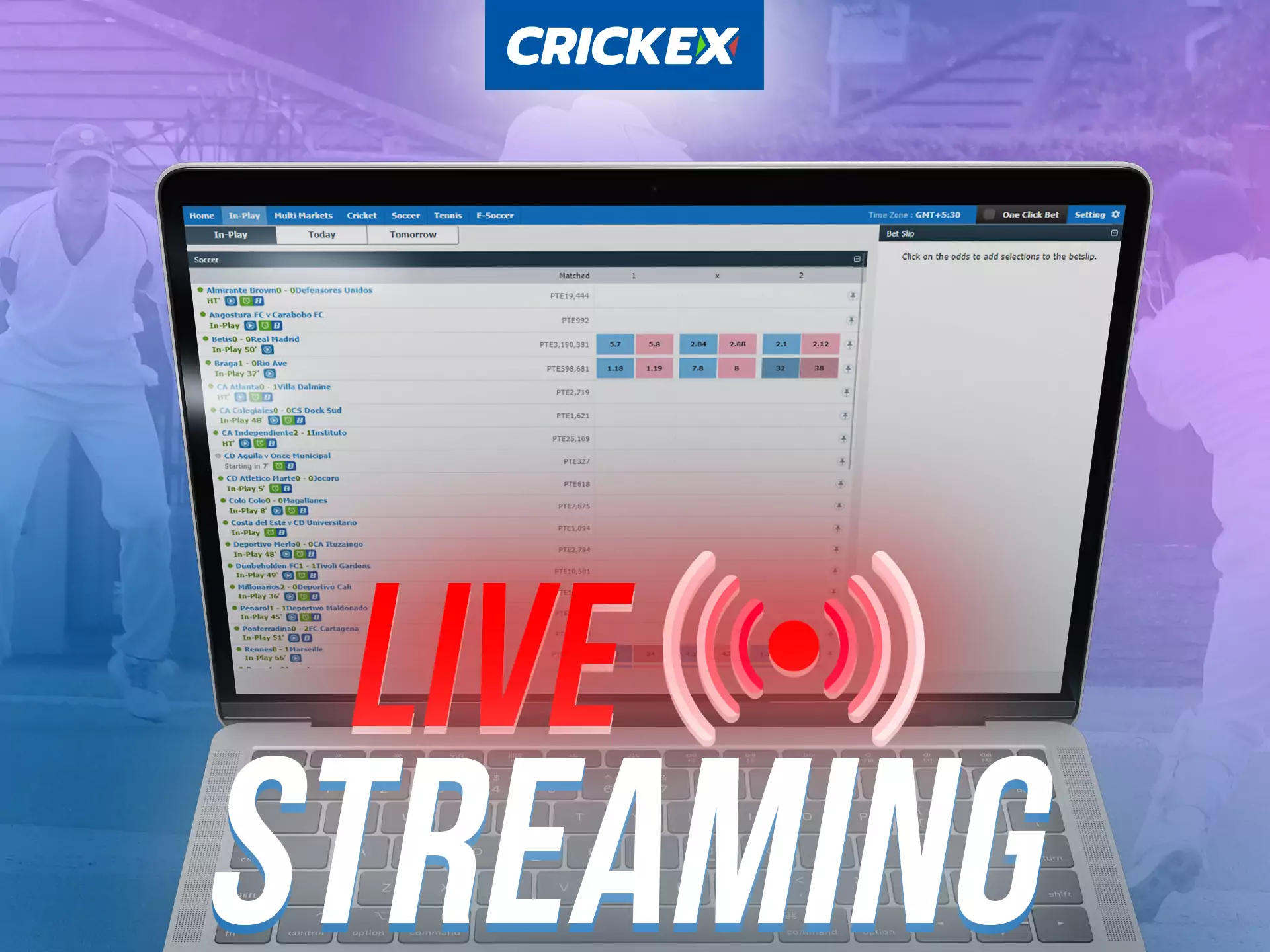 On FUN88, place your bets directly during the live streaming match.