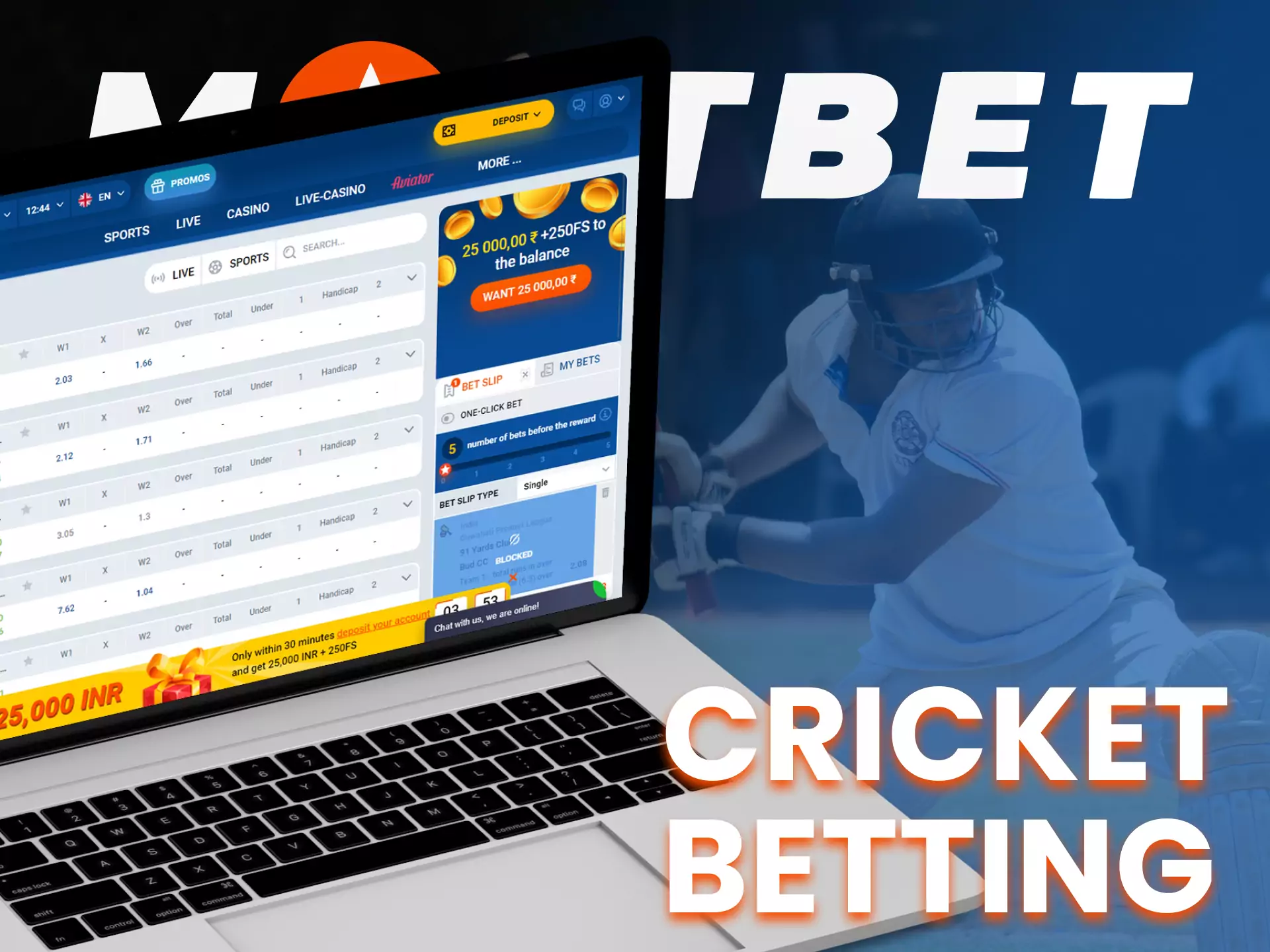 At FUN88, bet on cricket.