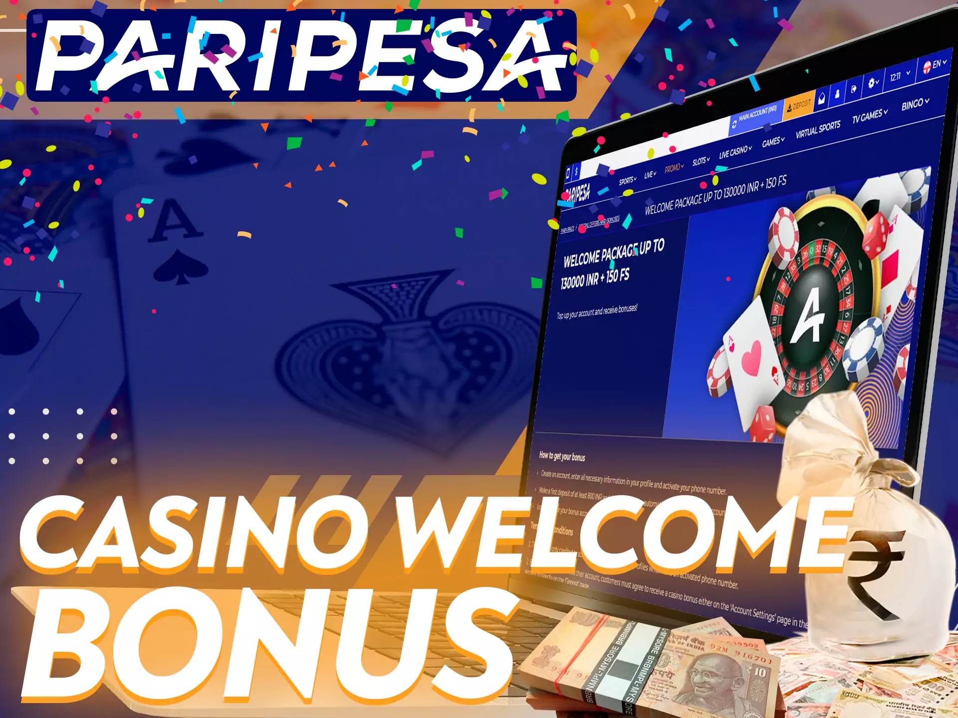 At Paripesa you can count on a special bonus for the casino.