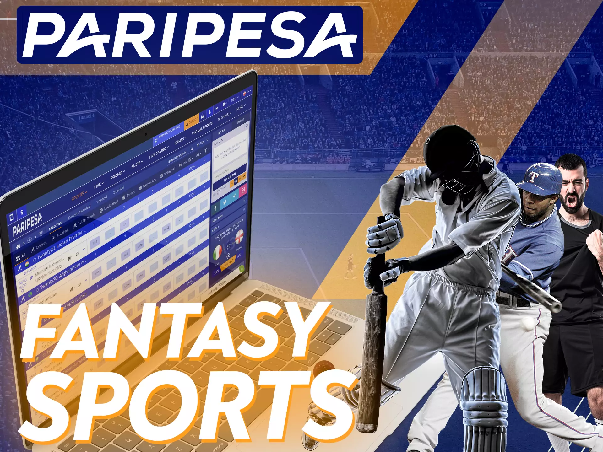 At Paripesa, bet on fantasy sports.