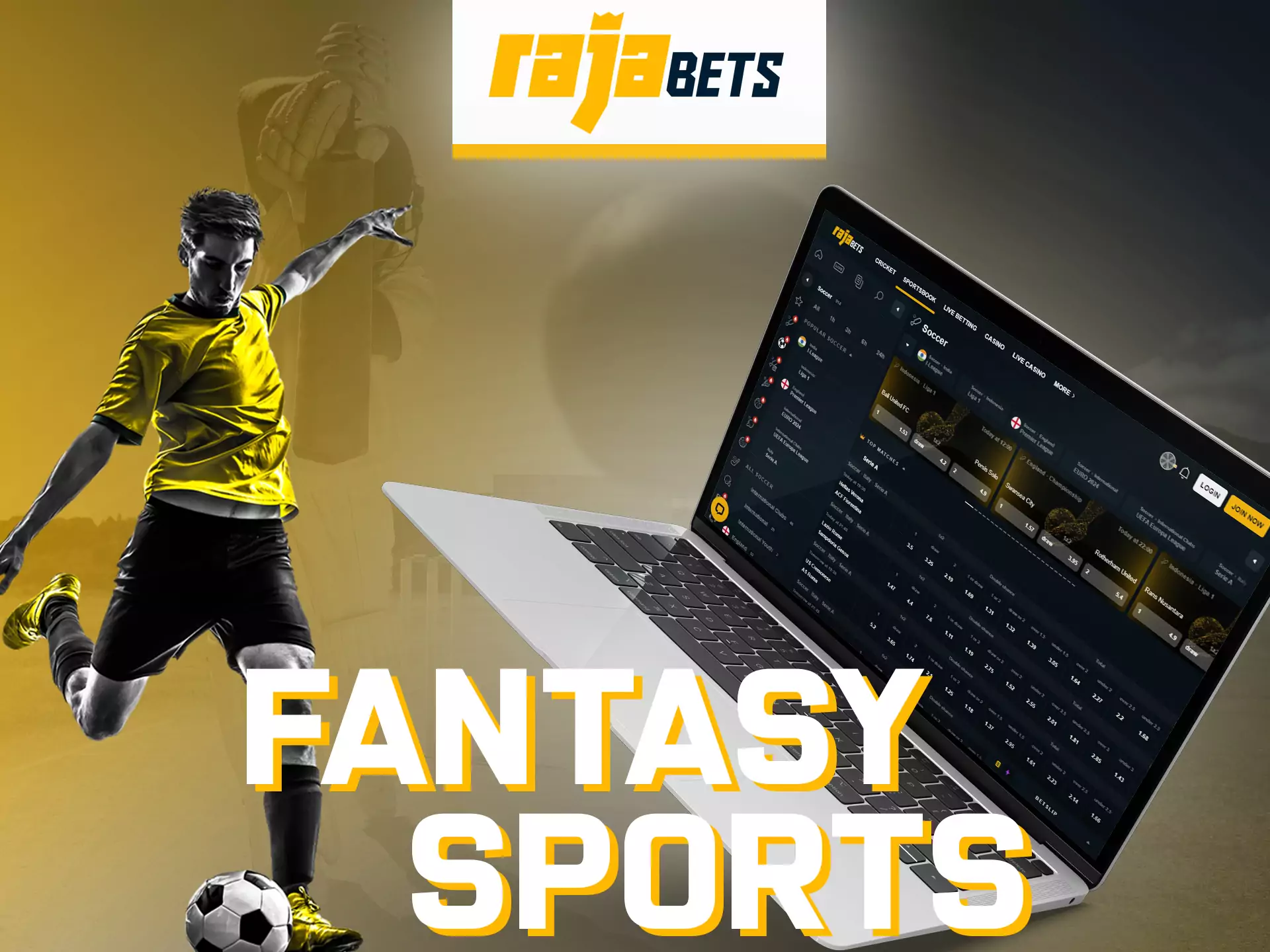 At Rajabets, bet on fantasy sports.