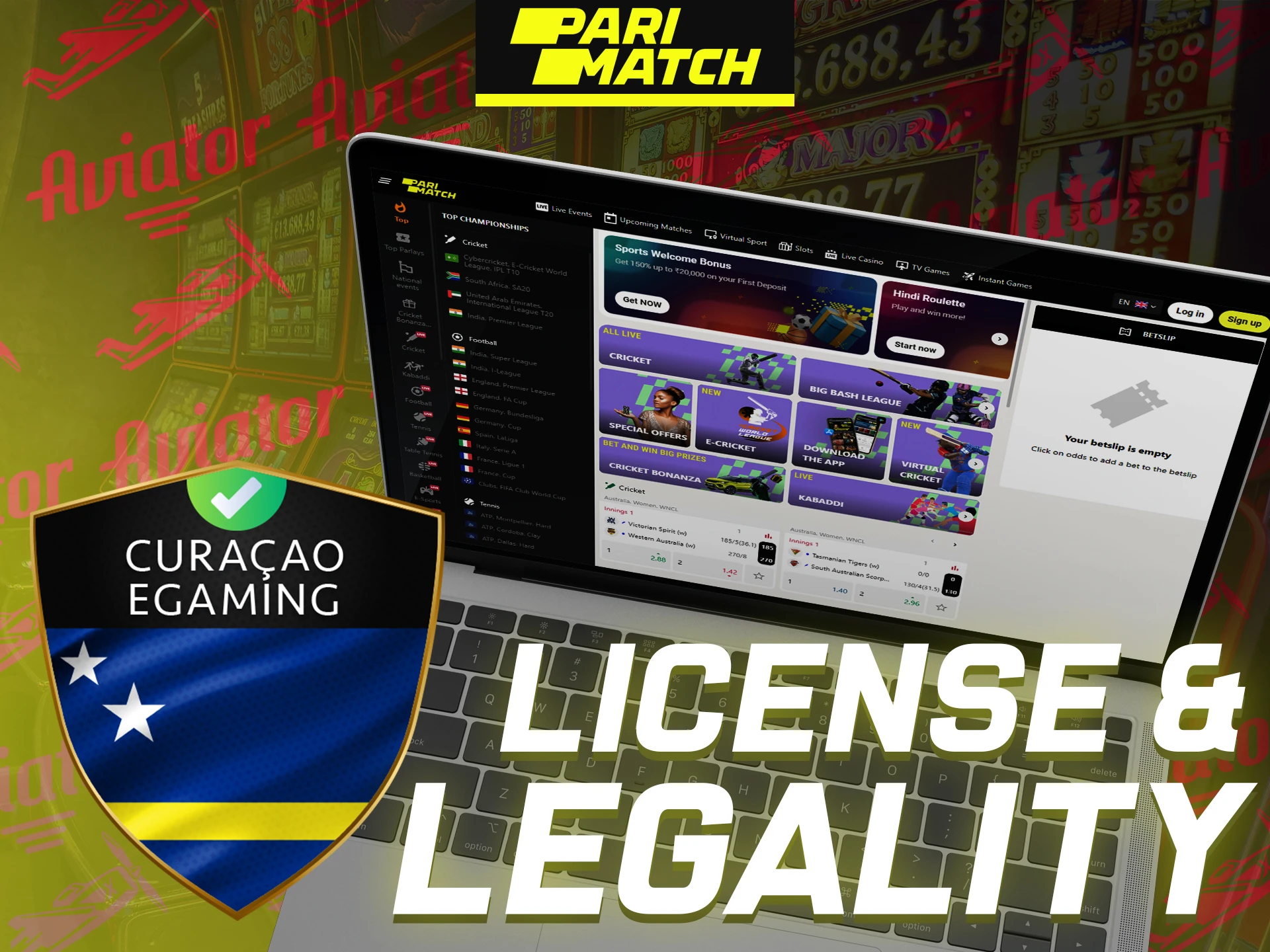 FUN88 works legally thanks to the Curacao Egaming license.